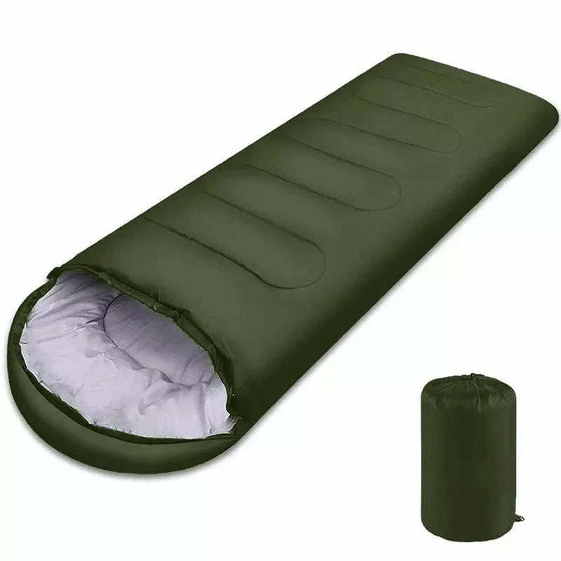 Saco de dormir para acampar, ultraligero, impermeable, sobre cálido para 4 estaciones, sacos de dormir para mochilero, para viajes al aire libre y senderismo
