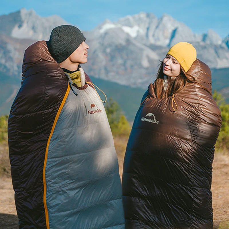 Naturehike-saco de dormir de plumón de pato Snowbird mejorado, 650FP, ultraligero, cálido, para 4 estaciones, para viajes al aire libre y senderismo