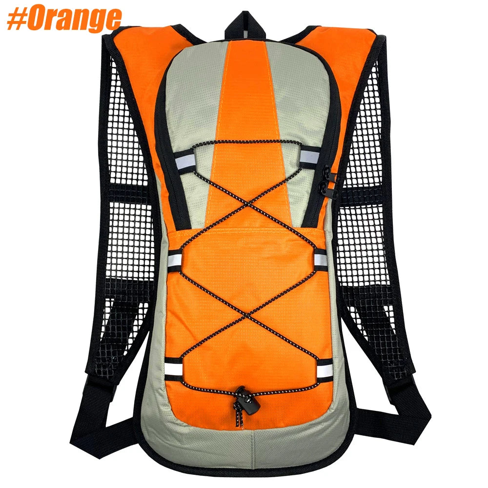 Paquete de hidratación, mochila de hidratación aislada o vejiga de agua y almacenamiento sin BPA de 2L, mochila de senderismo para correr, andar en bicicleta, acampar