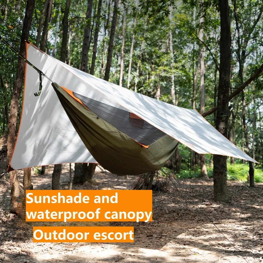 Hamaca para acampar con mosquitera, toldo portátil para jardín al aire libre, tienda, dosel para dormir, hamacas colgantes, columpio para caminata por la naturaleza