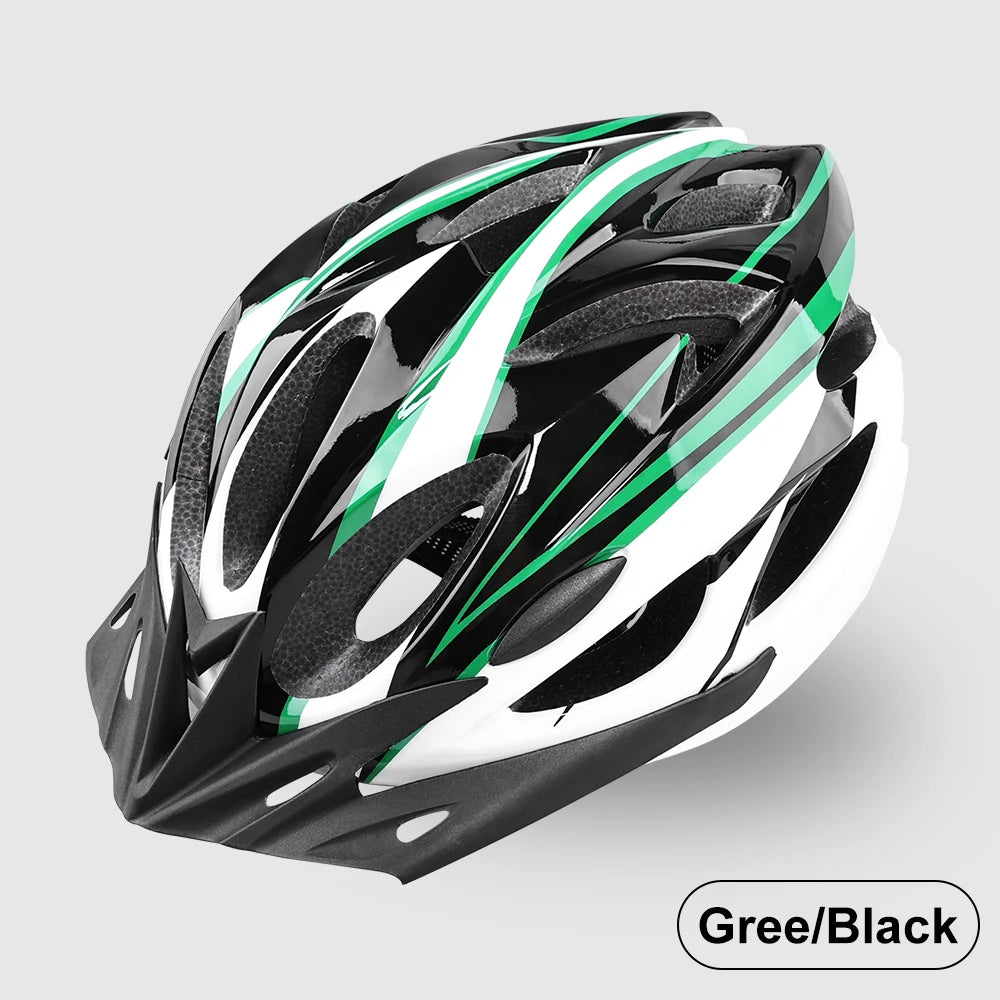 Casco de bicicleta para hombre y mujer, cascos de seguridad ajustables para ciclismo, ala extraíble transpirable para bicicleta de montaña y carretera, casco con capa amortiguadora EPS
