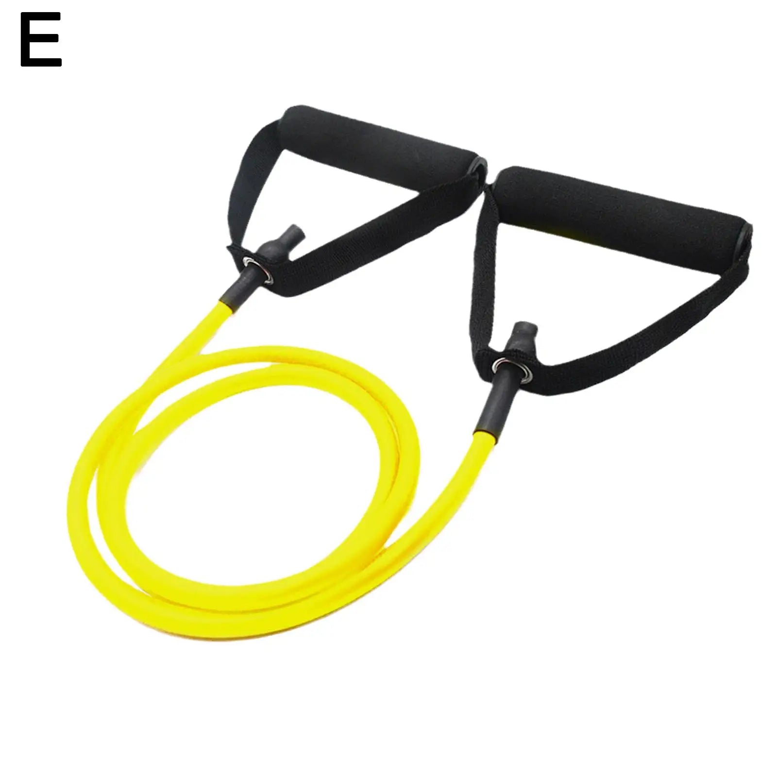 Bandas de resistencia de 5 niveles con asas para Yoga, cuerda de tracción elástica para ejercicio físico, banda de tubo para entrenamientos en casa, entrenamiento de fuerza D1z5