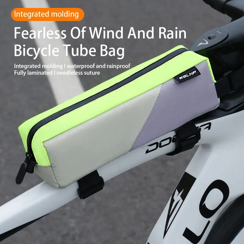 Bolsa para tubo superior de bicicleta, bolsa ligera y estable para cuadro de bicicleta de montaña y carretera