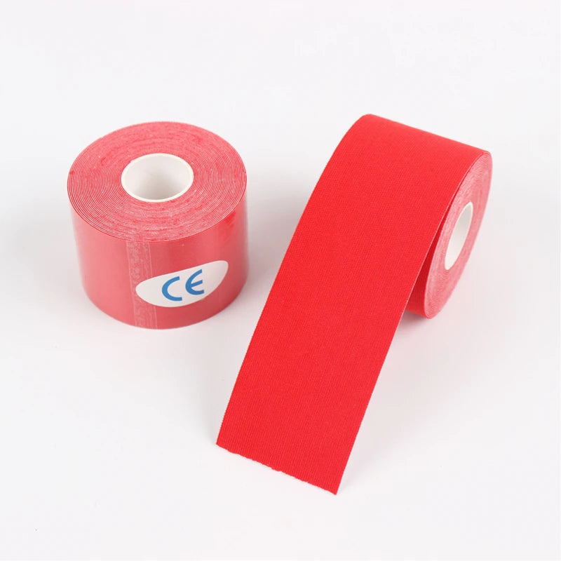 Cinta deportiva de kinesiología muscular, parche elástico para aliviar el dolor de rodilla, pegatinas de recuperación atlética, vendajes de Fitness, 5-10 cm