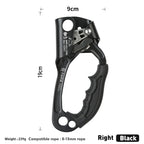 Dispositivo ascendente de mano SRT para escalada en roca al aire libre mango de montañero equipo de escalada de mano izquierda y derecha herramientas de cuerda