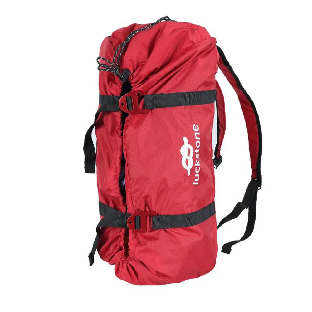 Bolsa de cuerda para escalada en roca, bolsa de transporte de cordón, mochila de hombro para senderismo, mochila impermeable portátil plegable, estera de suelo