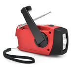 Radio de emergencia para acampar al aire libre, manivela Solar, Dinamo, Radio FM/AM/NOAA, cargador de teléfono de 2000Mah, Banco de energía, linterna SOS