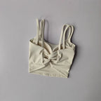 Sujetadores deportivos para mujer, Top deportivo, lencería Sexy, almohadilla fija push-up, sujetador de Yoga, ropa interior anudada en la espalda, chaleco para correr, camisetas de gimnasio