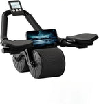 Soporte para codo, rueda Abdominal de rebote automático, entrenador de músculos abdominales con pantalla de mostrador, rueda de rodillo para ejercicio físico