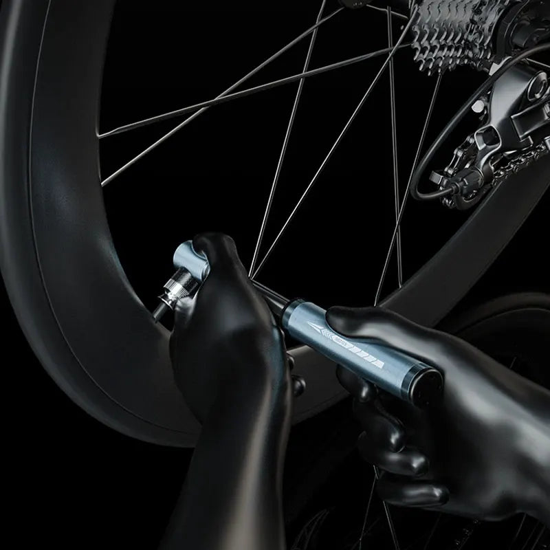 Mini bomba de bicicleta aleación de aluminio ciclismo bomba de aire manual bola neumático Lnflator válvula Presta MTB bomba de bicicleta de carretera