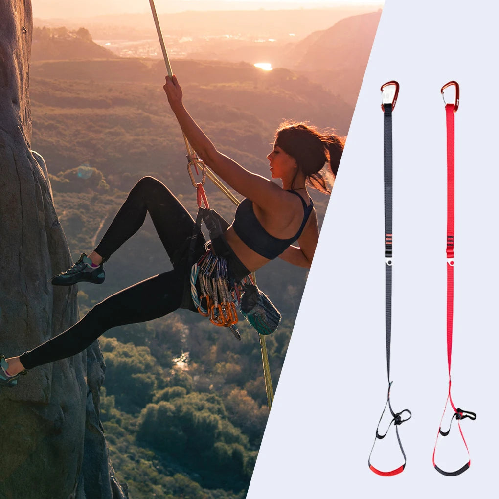Accesorio ascendente de bucle de pie de escalada en roca, correa de escalada resistente al desgaste, herramientas de Montañismo para deportes al aire libre