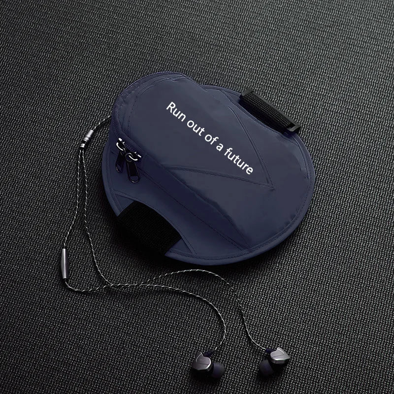 Brazalete impermeable para exteriores, bolsa de muñeca deportiva para correr, soporte para teléfono con conector para auriculares, bolsa móvil