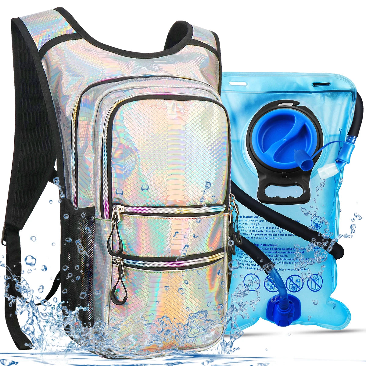 Mochila impermeable portátil para bicicleta con capa aislante, bolsa de agua de 3L, bolsa para deportes al aire libre, escalada, senderismo, mochila de hidratación