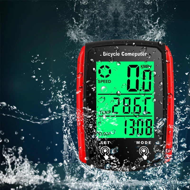 Velocímetro para bicicleta, odómetro, pantalla LCD, velocímetro de ciclismo con cable, velocímetro para bicicleta de montaña, accesorios para bicicleta