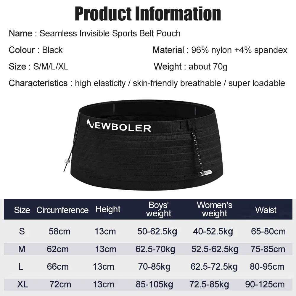 Riñonera deportiva elástica para correr, triatlón, carrera de maratón, ciclismo, montañismo, riñonera para teléfono