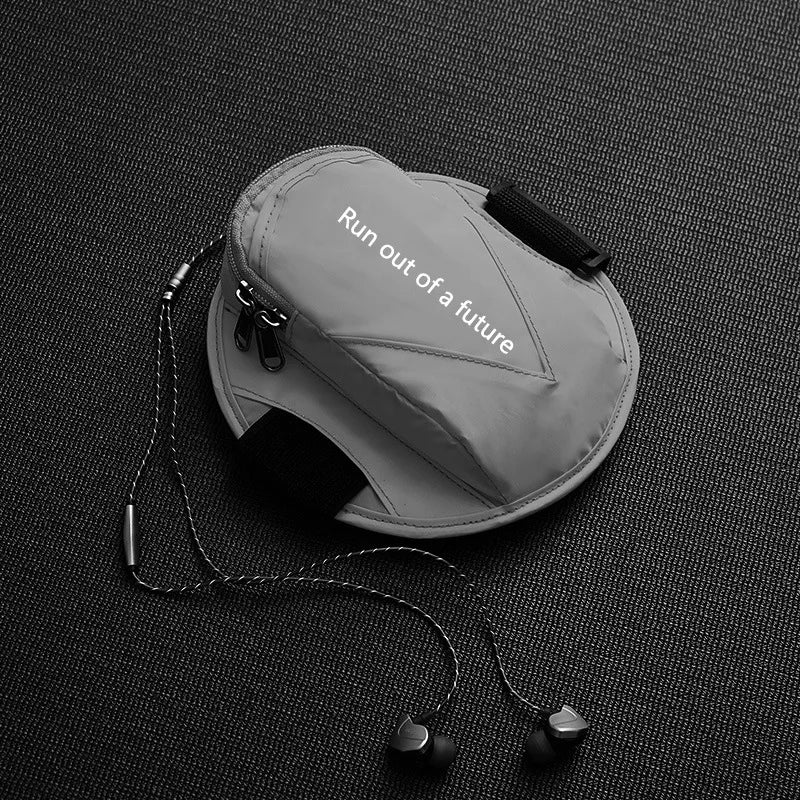 Brazalete impermeable para exteriores, bolsa de muñeca deportiva para correr, soporte para teléfono con conector para auriculares, bolsa móvil