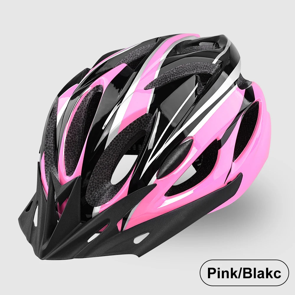 Casco de bicicleta para hombre y mujer, cascos de seguridad ajustables para ciclismo, ala extraíble transpirable para bicicleta de montaña y carretera, casco con capa amortiguadora EPS