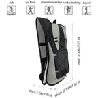 Paquete de hidratación, mochila de hidratación aislada o vejiga de agua y almacenamiento sin BPA de 2L, mochila de senderismo para correr, andar en bicicleta, acampar