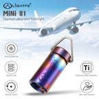 Linterna LED Mini de Titanio para Llavero 65g - IPX7 Impermeable,Ultracompacta 25mm para Camping/Senderismo/Emergencias con Iluminación Potente Supervivencia Accesorios
