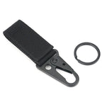 Mosquetón con hebilla de correas de nailon táctico, gancho EDC Molle para mochila, Clip para cinturón, llavero, colgador para acampar y escalar al aire libre, 3 uds.