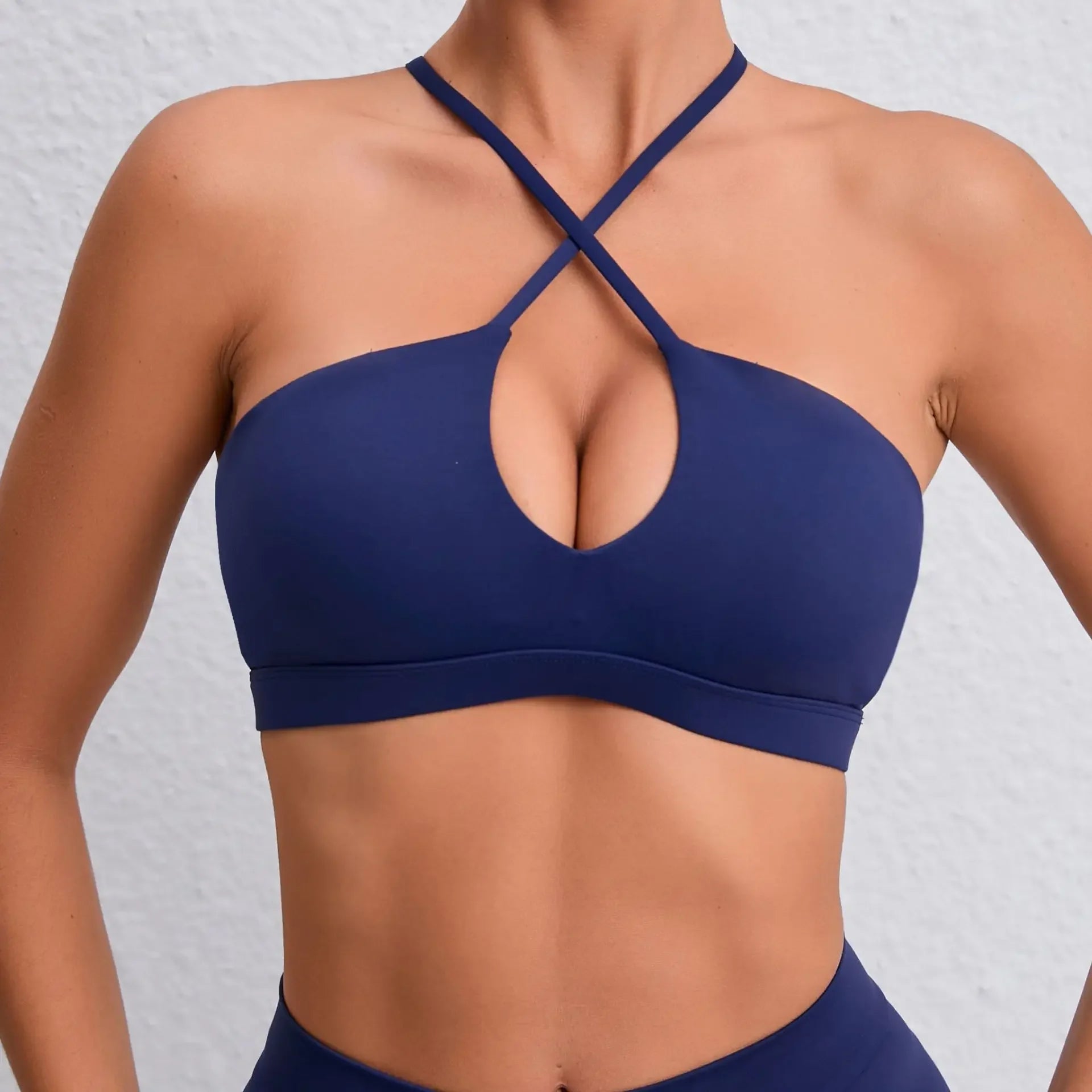 STOUREG, parte de atrás bonita, Sujetador deportivo para mujer, gimnasio, Yoga, espalda cruzada, Top deportivo para correr, ropa deportiva acolchada transpirable para Fitness