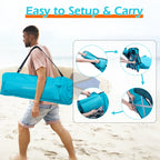 Cama de playa plegable Goture de 1,8 M con reposacabezas, cama ultraligera para exteriores, reclinable, cama plegable de viaje para playa con conducción automática