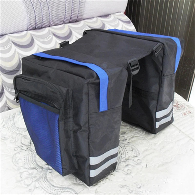 Portaequipajes trasero de doble cara para ciclismo, bolsa para maletero de camuflaje 2 en 1, asiento trasero para bicicleta de montaña y carretera, bolsa portaequipajes para bicicleta