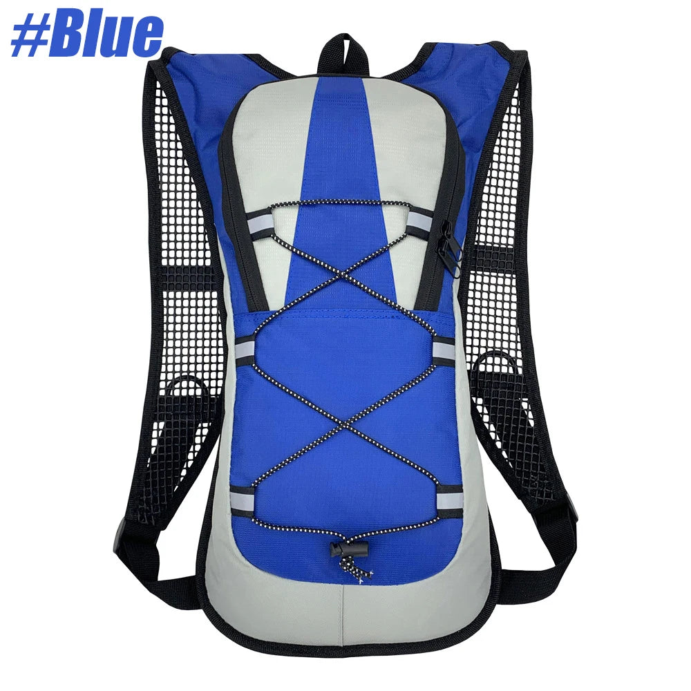 Paquete de hidratación, mochila de hidratación aislada o vejiga de agua y almacenamiento sin BPA de 2L, mochila de senderismo para correr, andar en bicicleta, acampar