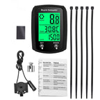 Velocímetro para bicicleta, odómetro, pantalla LCD, velocímetro de ciclismo con cable, velocímetro para bicicleta de montaña, accesorios para bicicleta