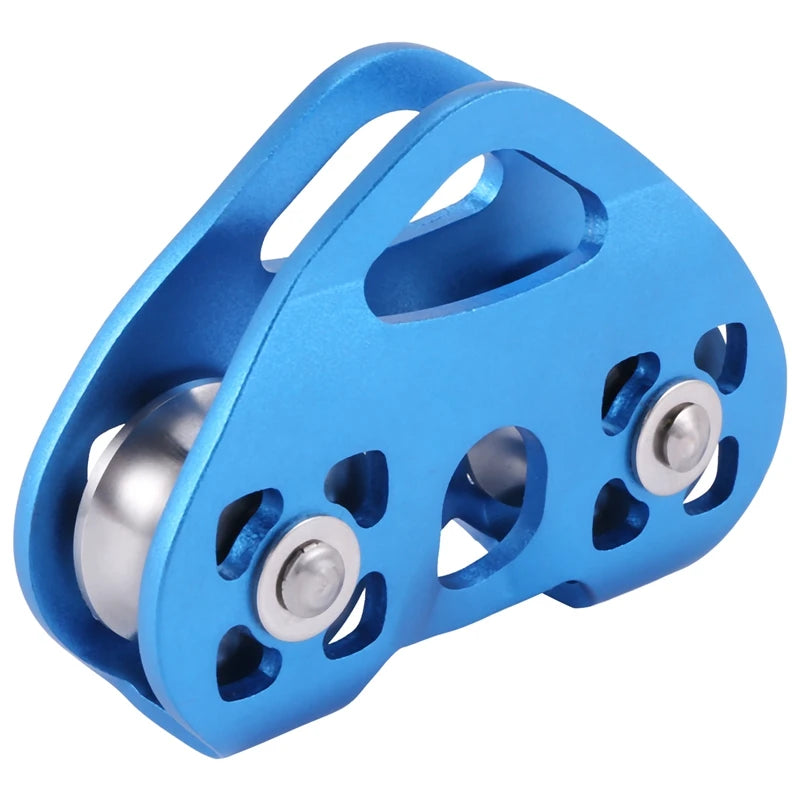 Doble polea de escalada en forma de corazón, dispositivo de escalada de 13Mm, carro Zipline de alta velocidad, 24KN
