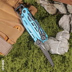 DAKOYU DKShadow Alicates multiherramienta para acampar con silbato de emergencia Herramienta compacta para exteriores de 8 colores, adecuada para senderismo y acampada