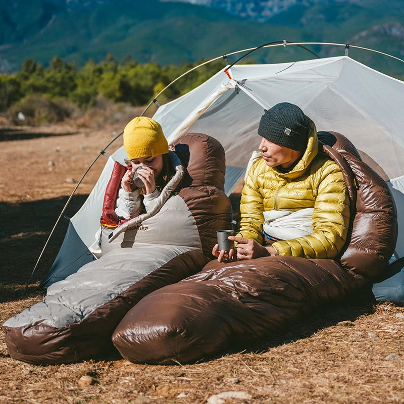 Naturehike-saco de dormir de plumón de pato Snowbird mejorado, 650FP, ultraligero, cálido, para 4 estaciones, para viajes al aire libre y senderismo