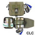 RHINO RESCUE Botiquín de primeros auxilios para traumatismos para configurar el kit de supervivencia Kit de emergencia al aire libre para acampar senderismo IFAK Kit de recarga
