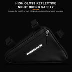Bolsas impermeables para tubo de ciclismo, bolsa triangular para bicicleta de montaña y carretera de 1,5 l, bolsas delanteras para cuadro de ciclismo, herramientas de reparación, bolsa para bicicleta
