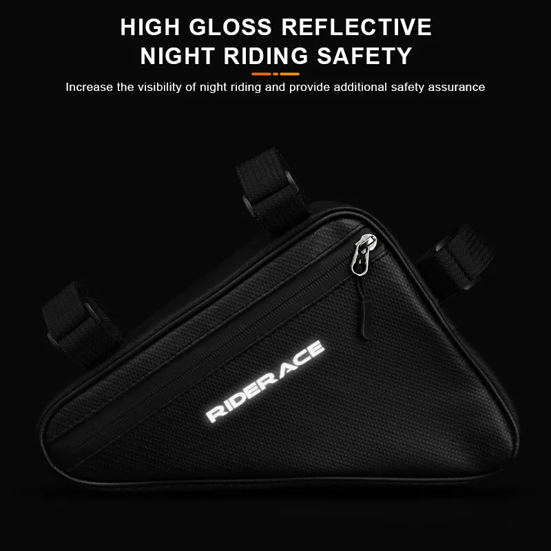 Bolsas impermeables para tubo de ciclismo, bolsa triangular para bicicleta de montaña y carretera de 1,5 l, bolsas delanteras para cuadro de ciclismo, herramientas de reparación, bolsa para bicicleta